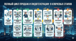 9 этапов B2B воронки продаж